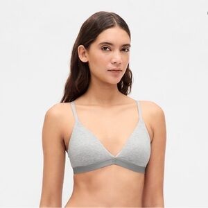 Gap organic stretch cotton triangle bra
